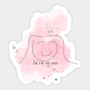 La vie en rose | Cute French design Sticker